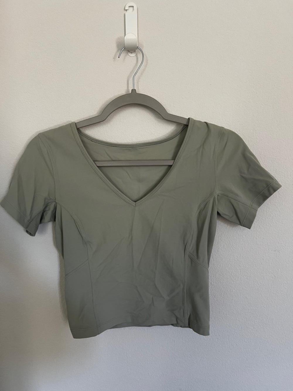 Lululemon Nulu Cropped Slim Yoga Short Sleeve Shirt